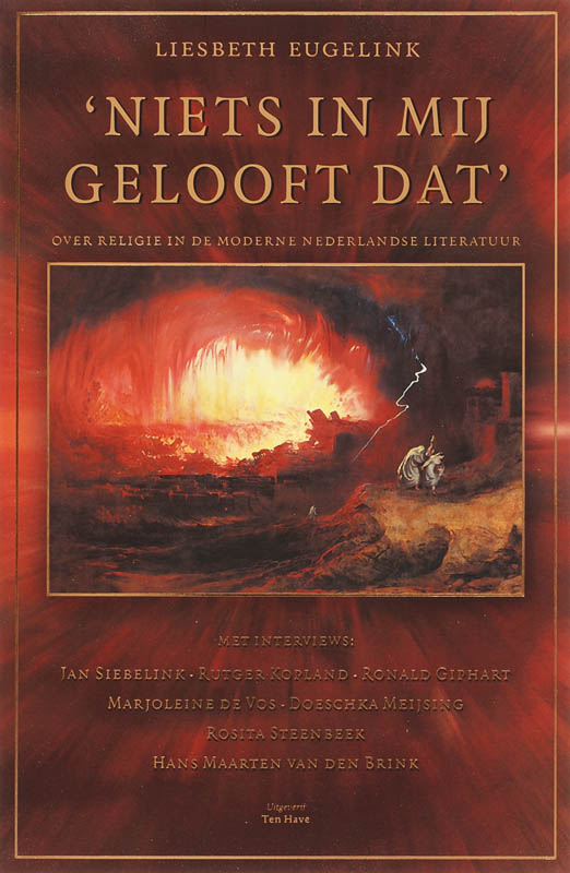 Omslag van 'Niets in mij gelooft dat'