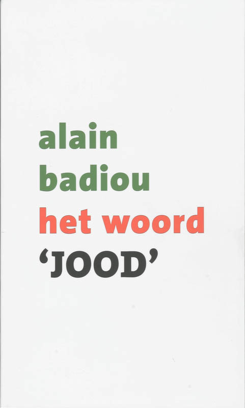 Omslag van Het woord 'jood'
