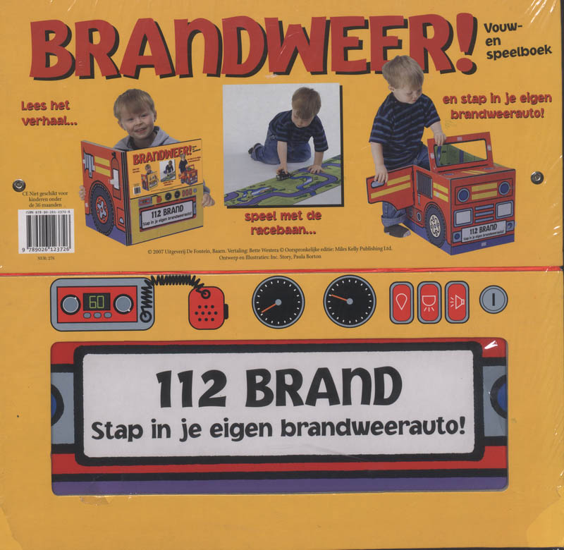 Omslag van Brandweer! Vouw- en speelboek