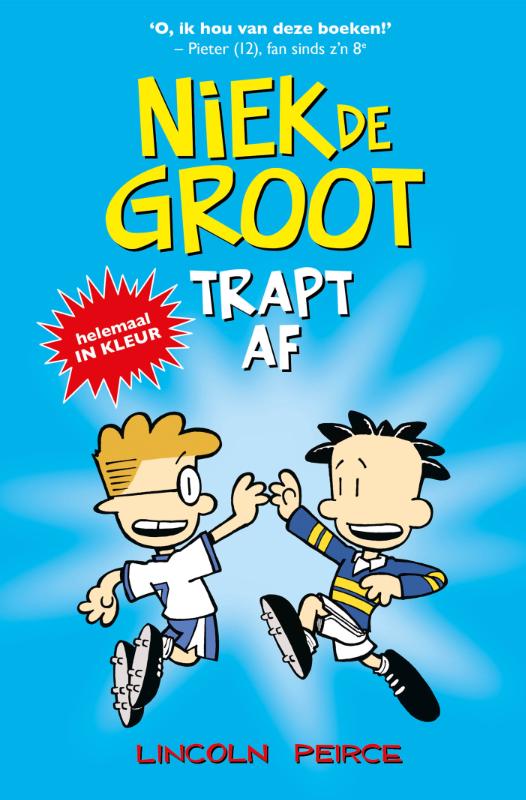 Omslag van Niek de Groot trapt af