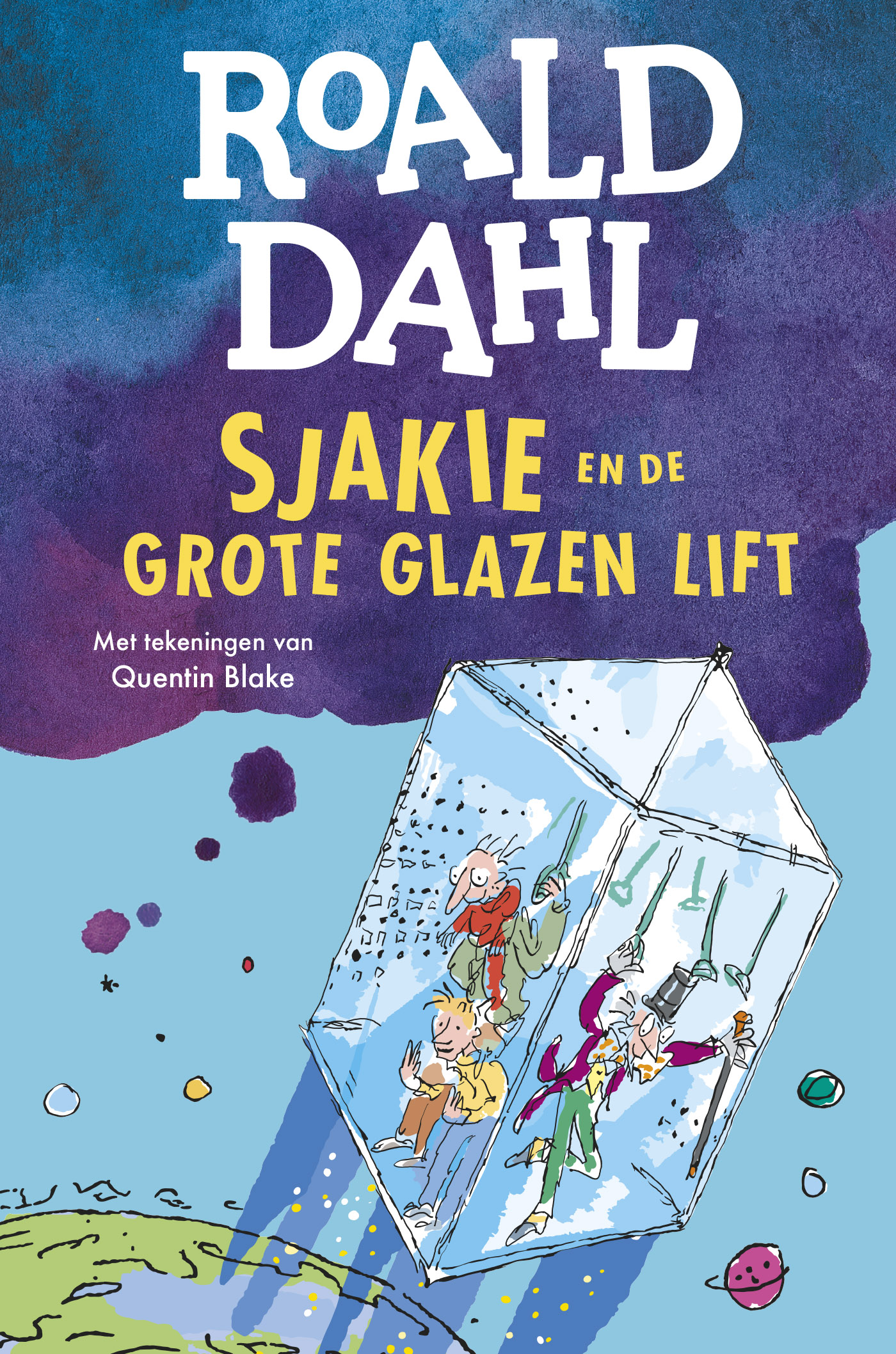Omslag van Sjakie en de grote glazen lift