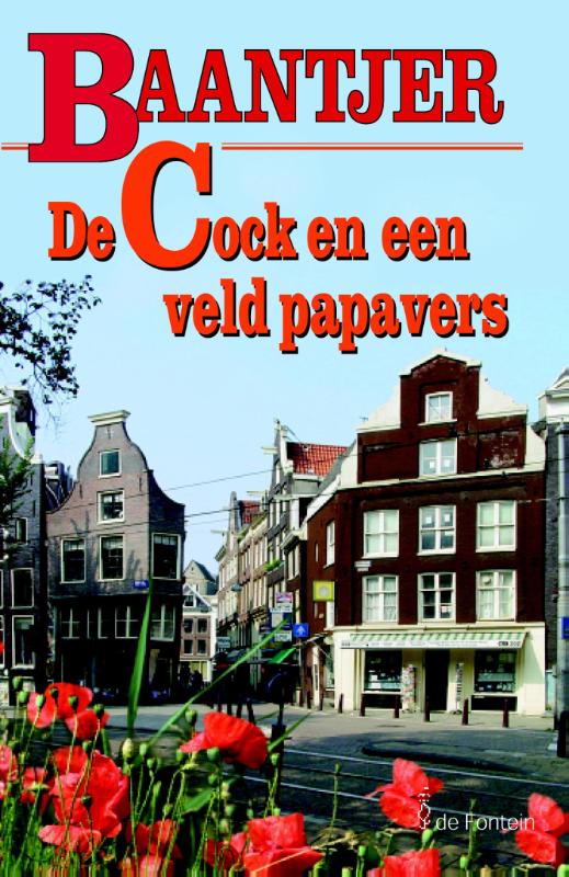 Omslag van De Cock en een veld papavers