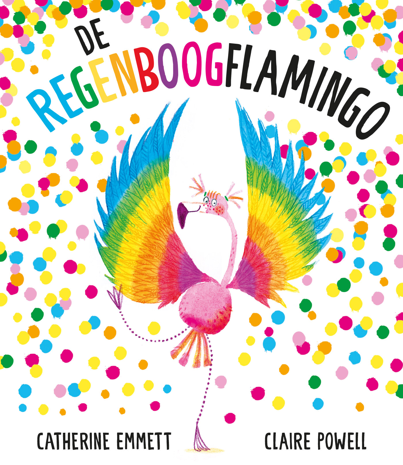 Omslag van De regenboogflamingo