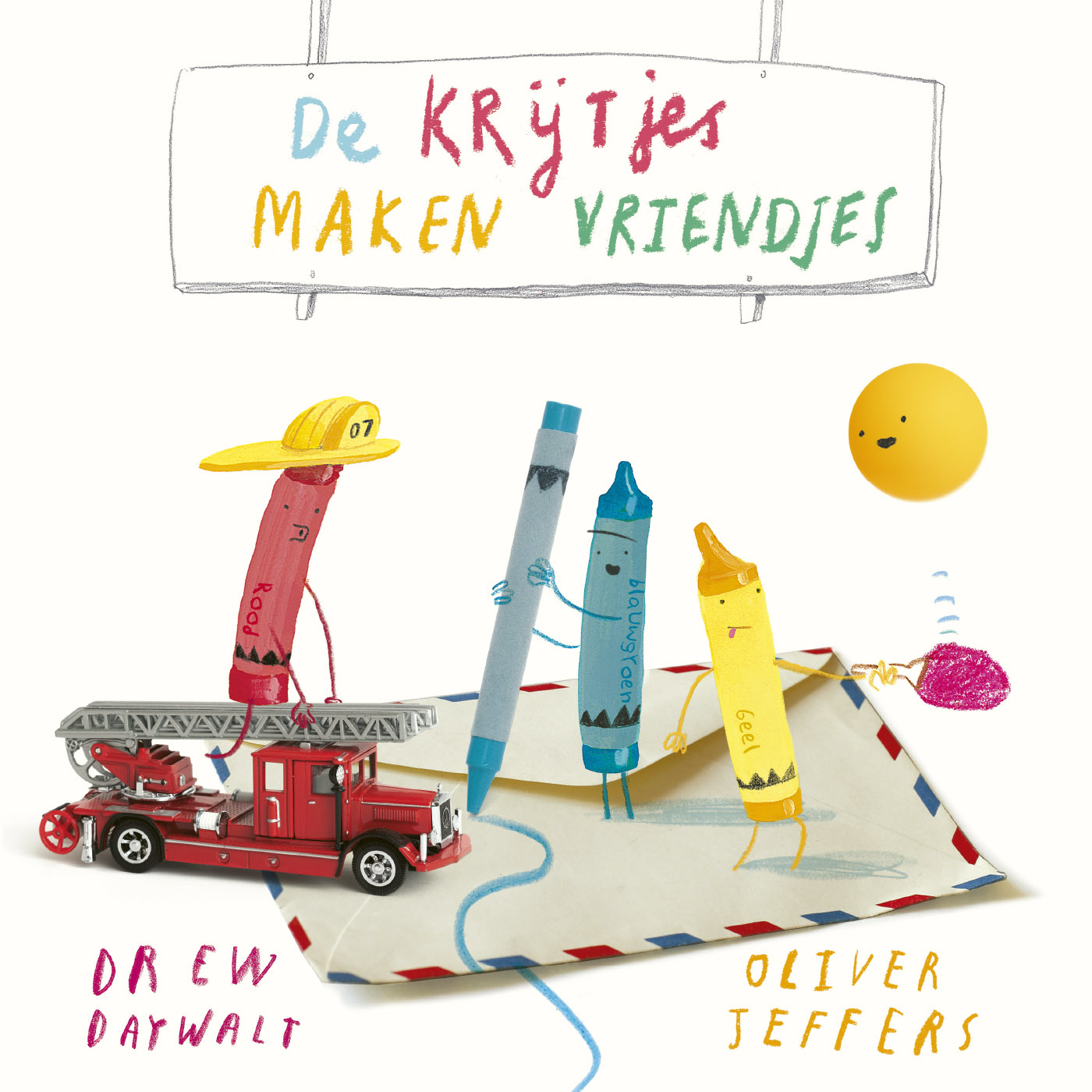 Omslag van De krijtjes maken vriendjes