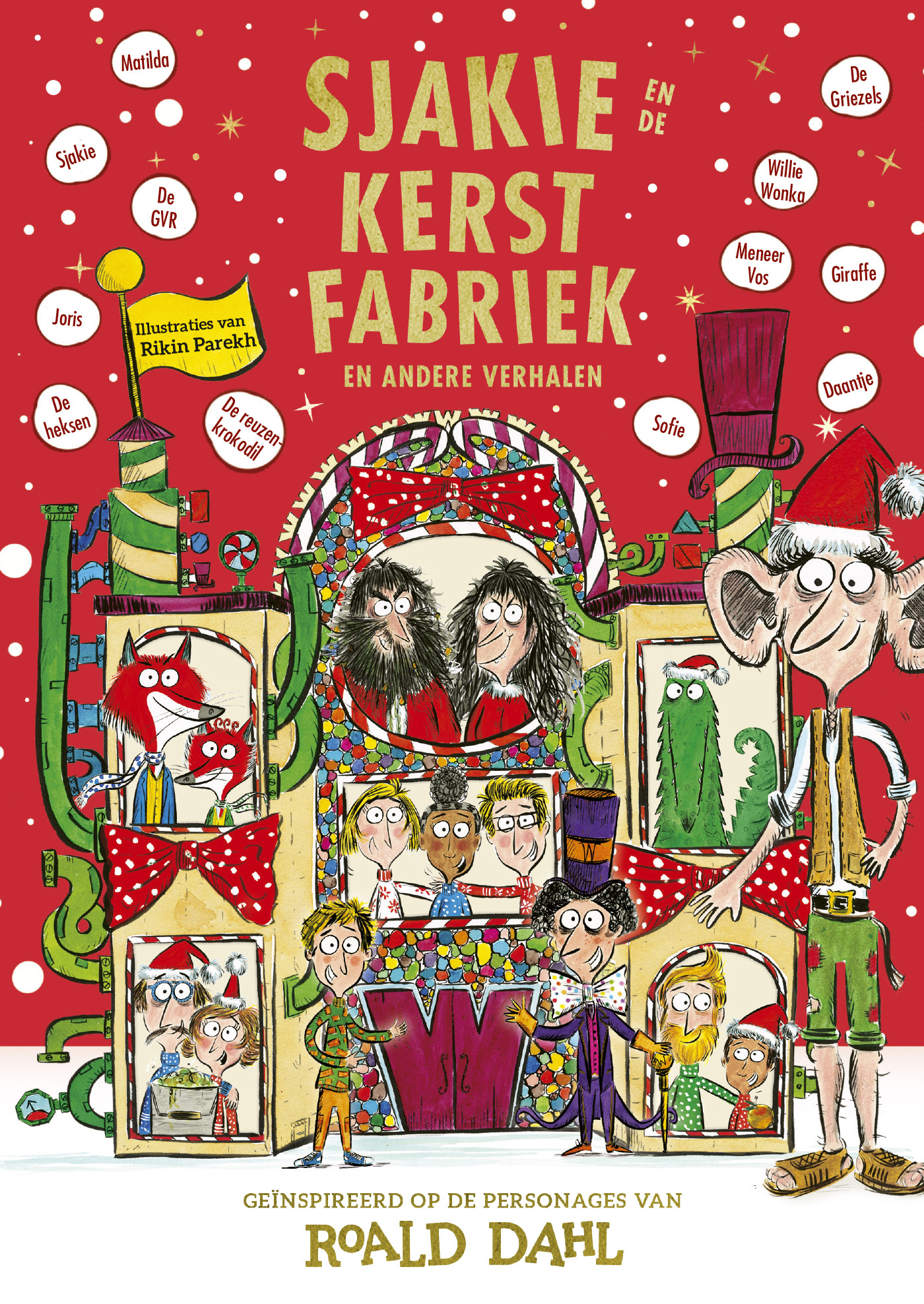Omslag van Sjakie en de kerstfabriek en andere verhalen