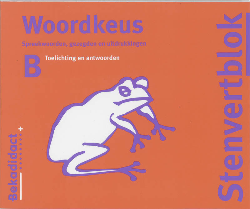 Omslag van Toelichting/antwoorden