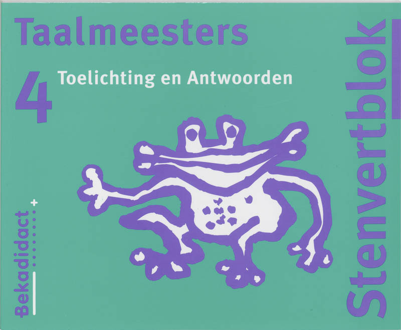 Omslag van Toelichting / antwoorden