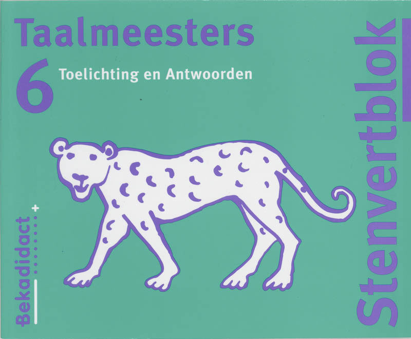 Omslag van Toelichting en antwoorden