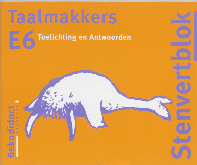 Omslag van Toelichting / antwoorden