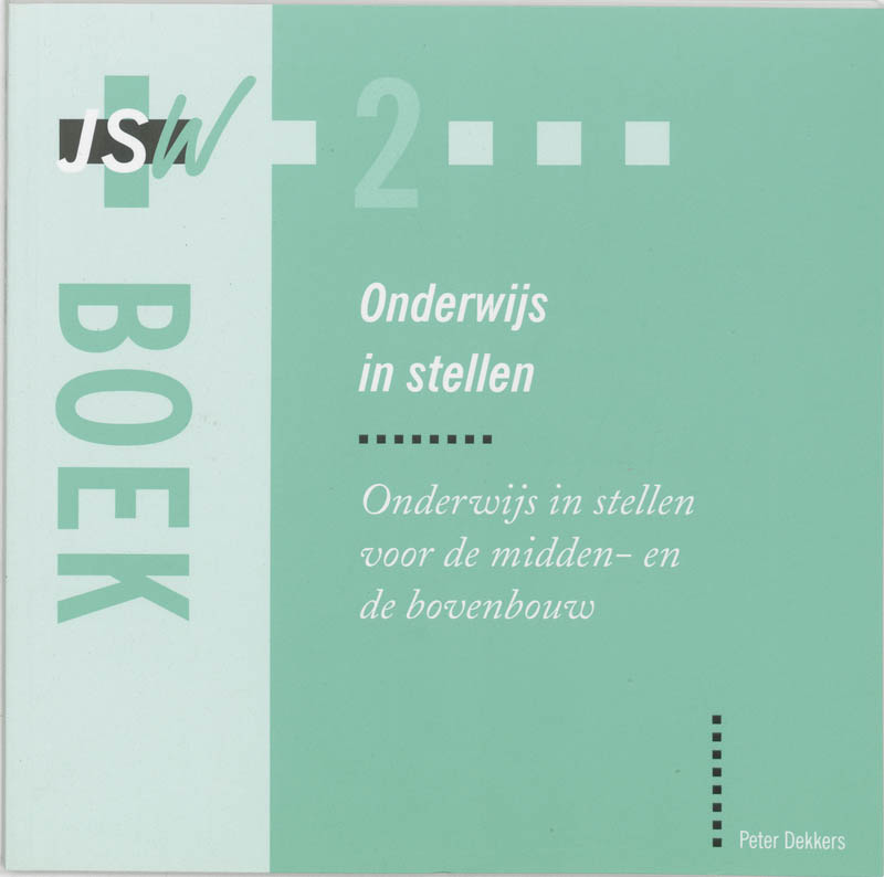 Omslag van JSW boek Onderwijs in stellen