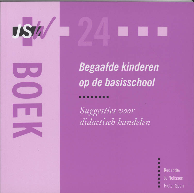 Omslag van JSW boek Begaafde kinderen op de basisschool