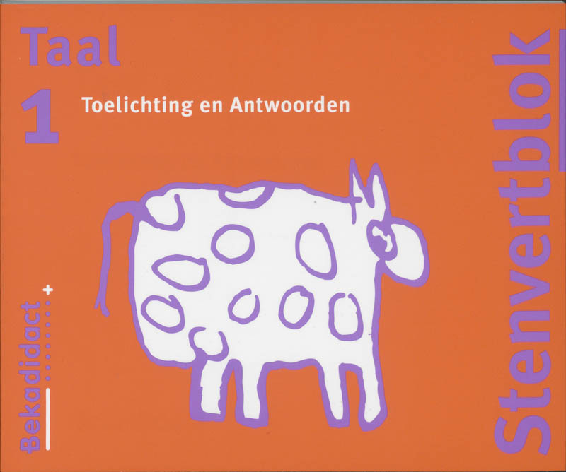 Omslag van Toelichting en antwoorden