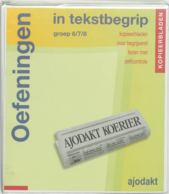 Omslag van Ajodakt Oefeningen in tekstbegrip