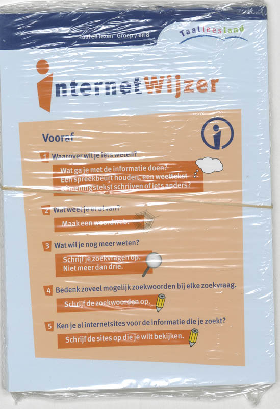 Omslag van Groep 7/8 Internetwijzer 25 ex