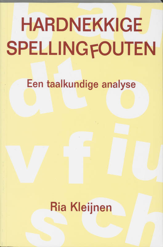Omslag van Hardnekkige spellingfouten