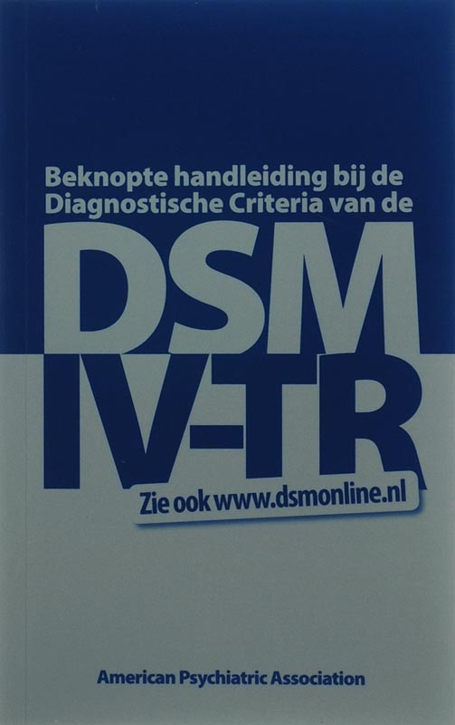 Omslag van Beknopte handleiding bij de diagnostische criteria van de DSM-IV-TR