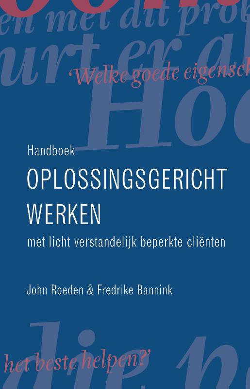 Omslag van Handboek oplossingsgericht werken met licht verstandelijk beperkte clienten