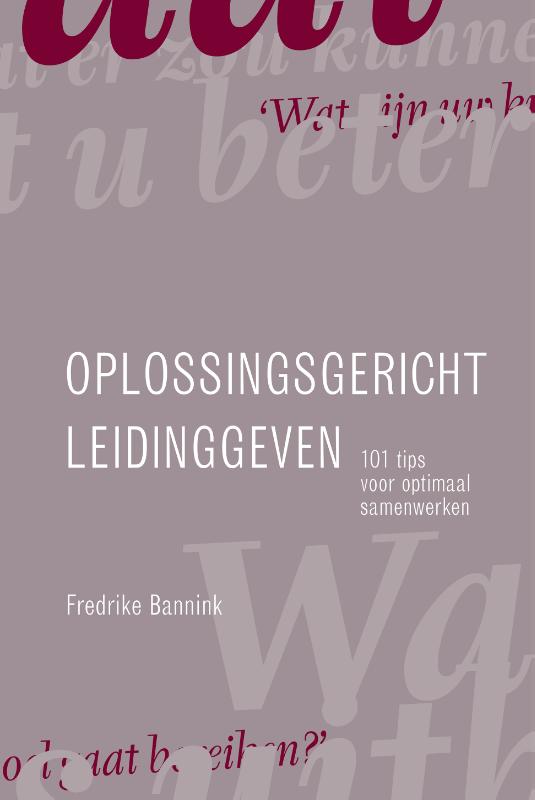 Omslag van Oplossingsgericht leidinggeven