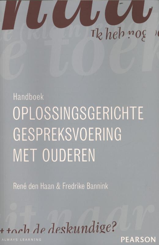 Omslag van Handboek oplossingsgerichte gespreksvoering met ouderen