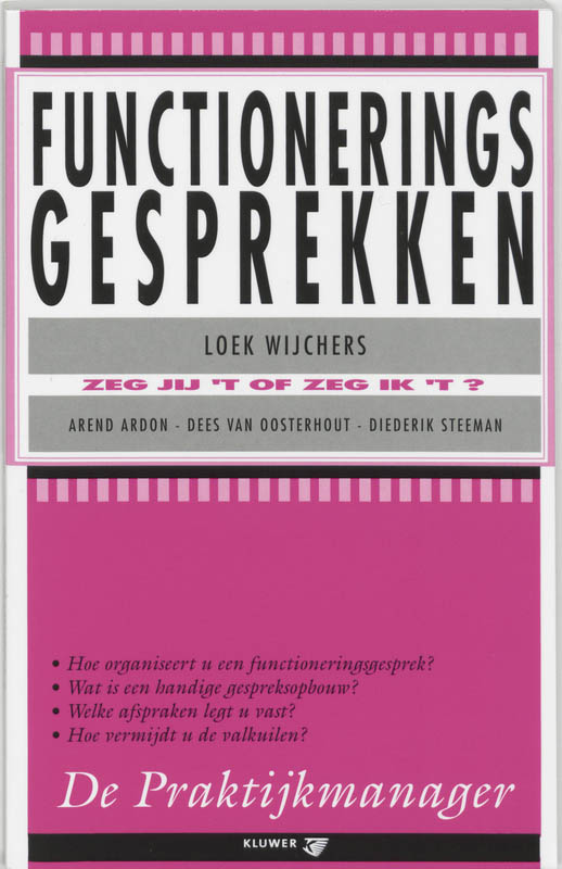 Omslag van Functioneringsgesprekken