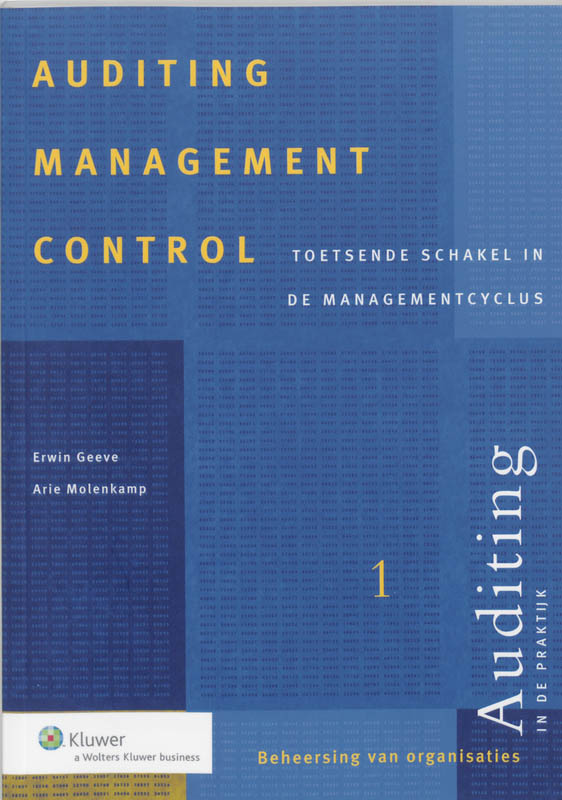 Omslag van Auditing management control