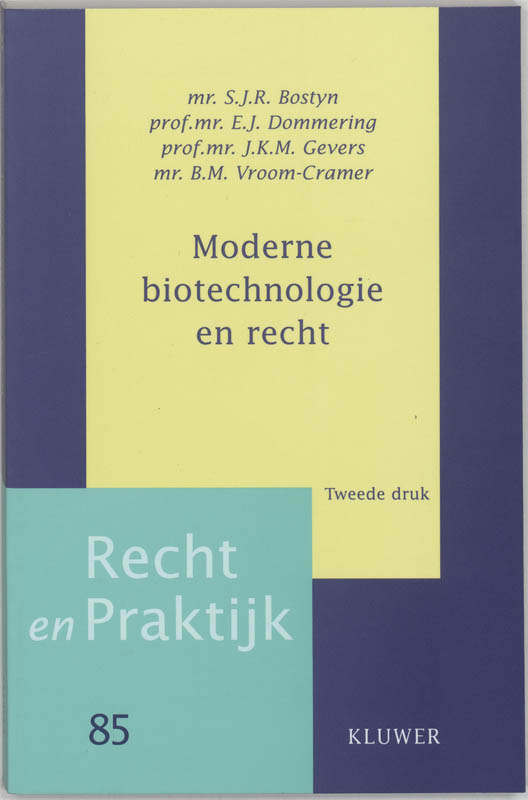 Omslag van Moderne biotechnologie en recht