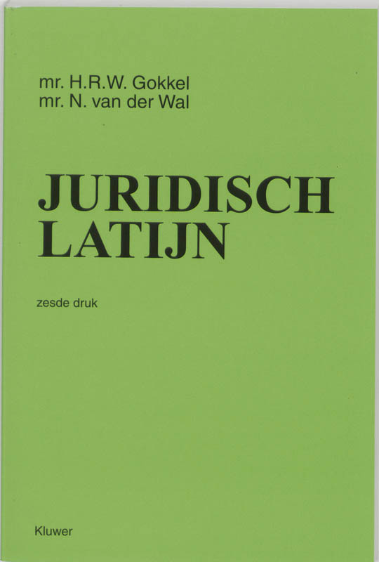Omslag van Juridisch Latijn