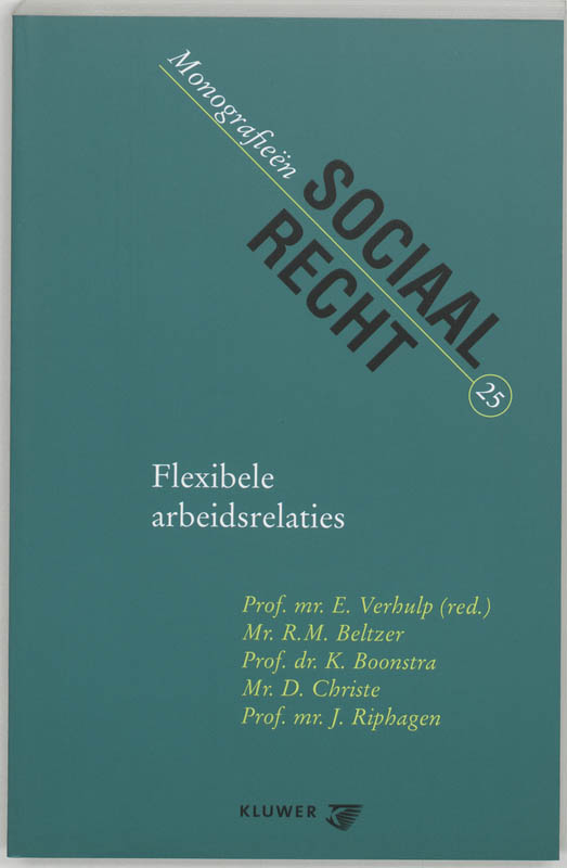 Omslag van Flexibele arbeidsrelaties