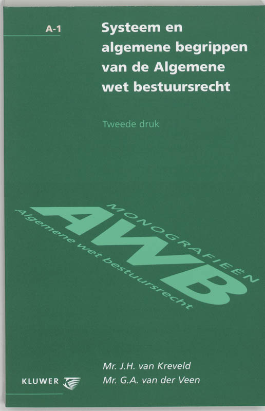 Omslag van Systeem en algemene begrippen van de Algemene wet bestuursrecht