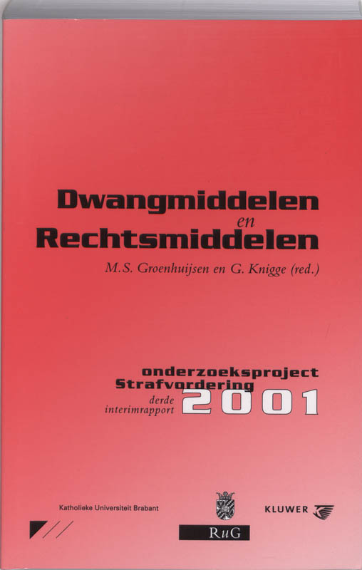 Omslag van Dwangmiddelen en rechtsmiddelen