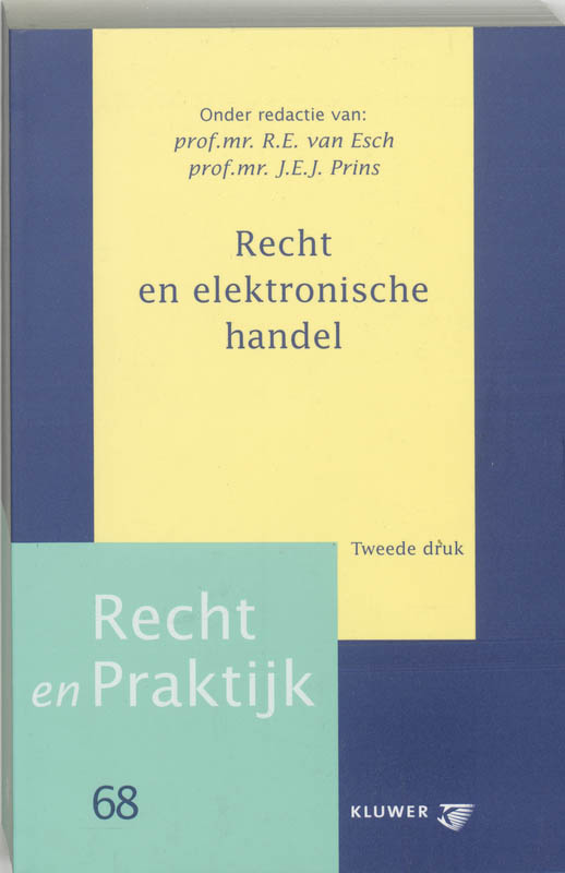Omslag van Recht en elektronische handel