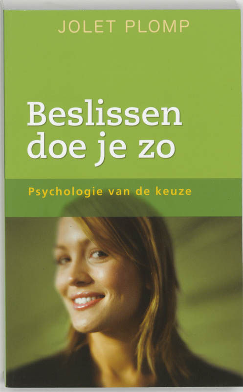 Omslag van Beslissen doe je zo