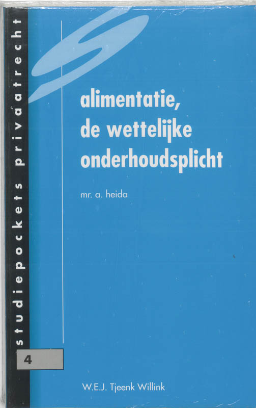 Omslag van Alimentatie, de wettelijke onderhoudsplicht