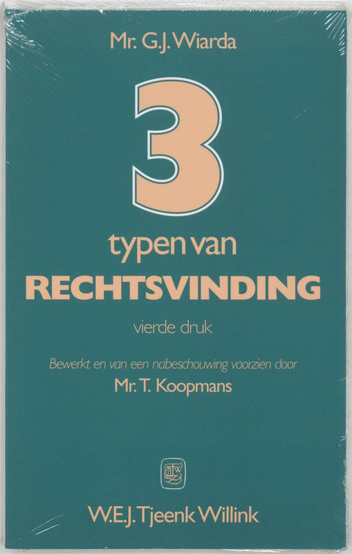 Omslag van Drie typen van rechtsvinding
