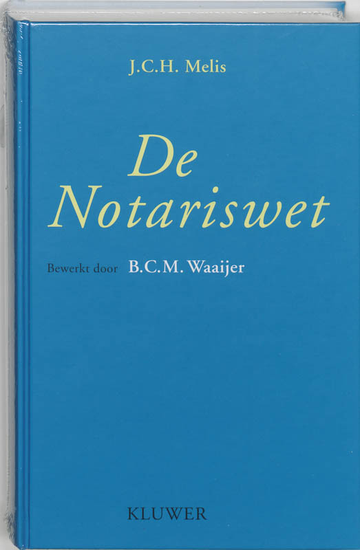 Omslag van De Notariswet