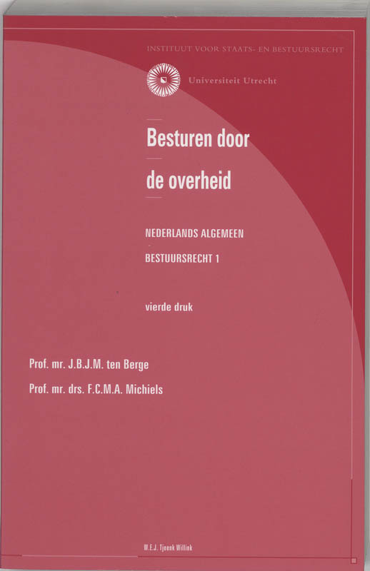 Omslag van Besturen door de overheid