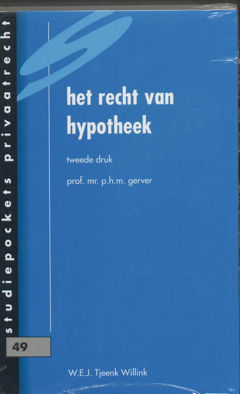 Omslag van Het recht van hypotheek