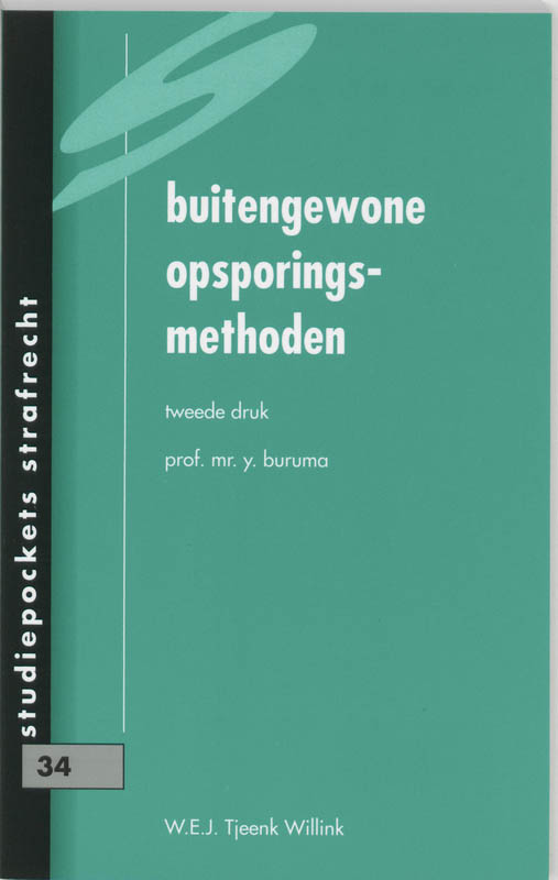 Omslag van Buitengewone opsporingsmethoden