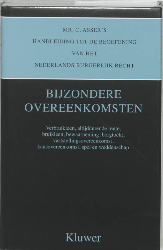 Omslag van Mr. C. Asser's handleiding tot de beoefening van het Nederlands burgerlijk recht