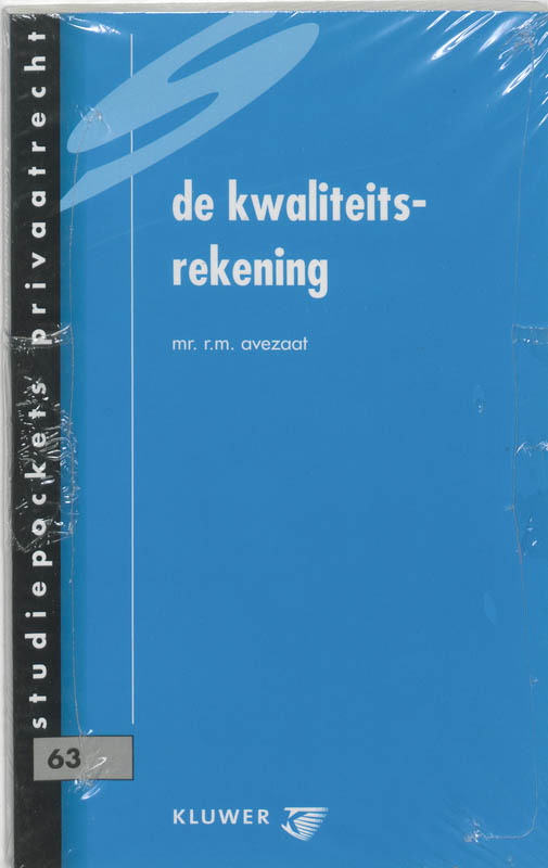 Omslag van De kwaliteitsrekening