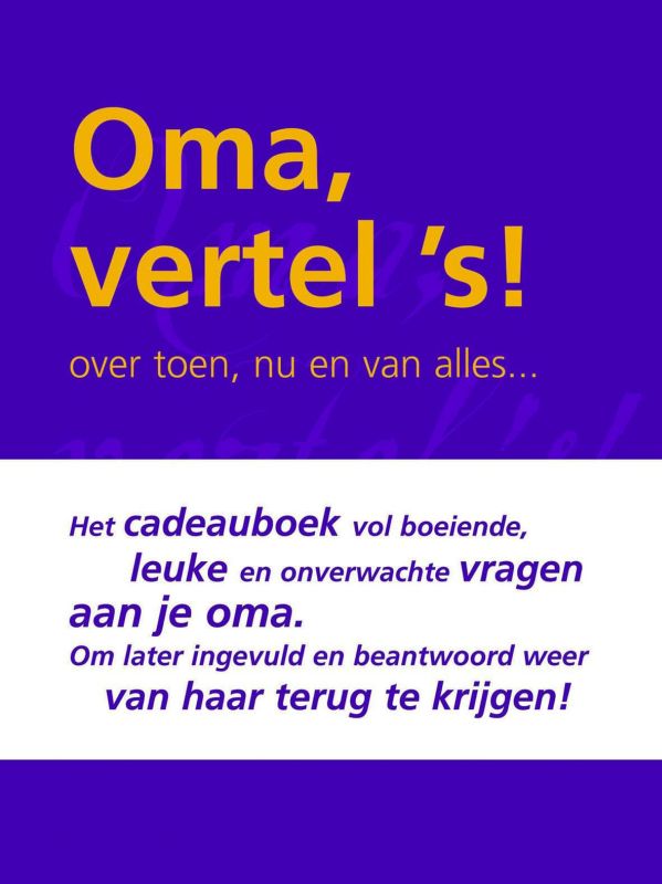 Omslag van Oma vertel 's!