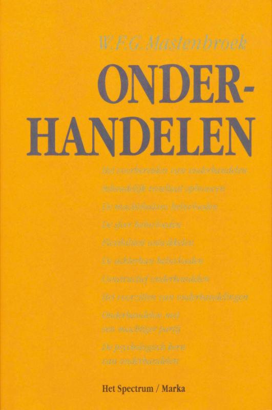 Omslag van Onderhandelen