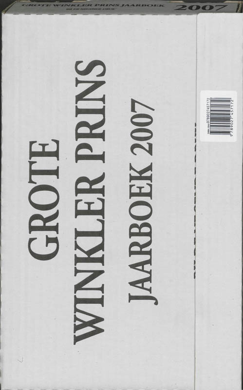 Omslag van 2007