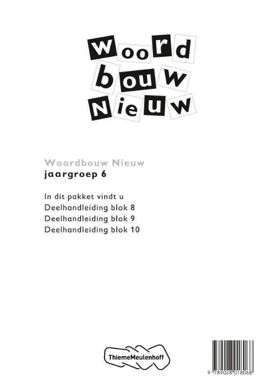Omslag van Deelhandleiding blok 8, 9, 10