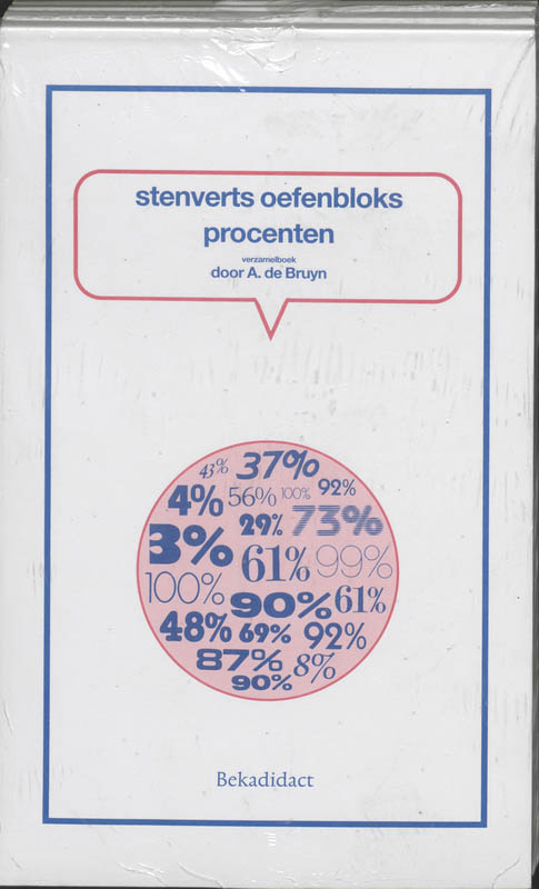 Omslag van Procenten Groep 7/8 5 ex