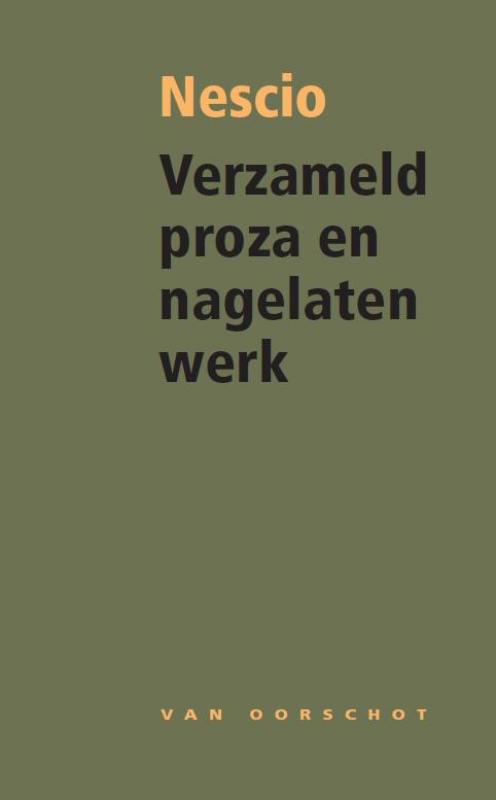 Omslag van Verzameld proza en nagelaten werk