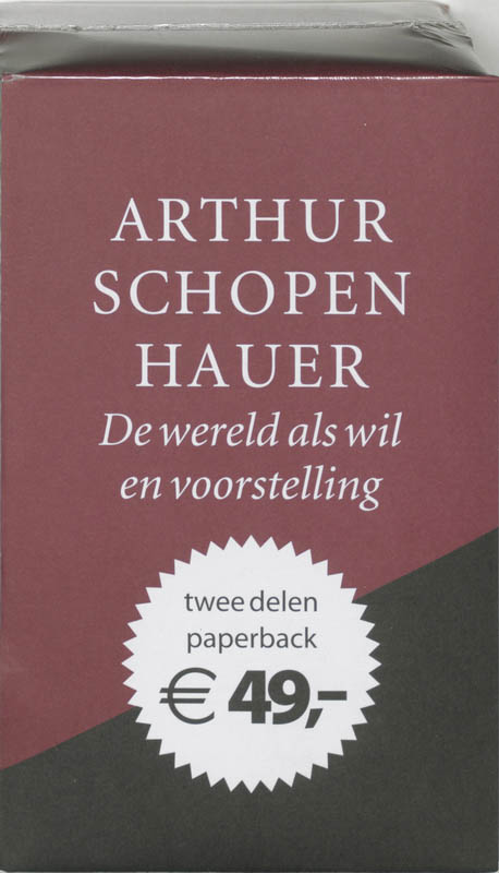 Omslag van De wereld als wil en voorstelling set