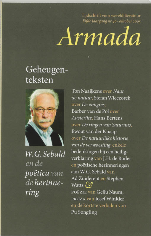 Omslag van 40 W.G. Sebald