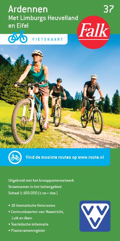 Omslag van Falk VVV fietskaart 37 Ardennen