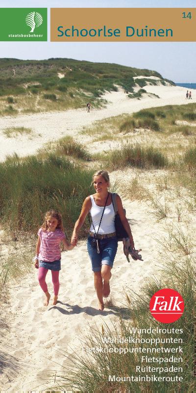 Omslag van Falk Staatsbosbeheer wandelkaart 14 Schoorlse Duinen